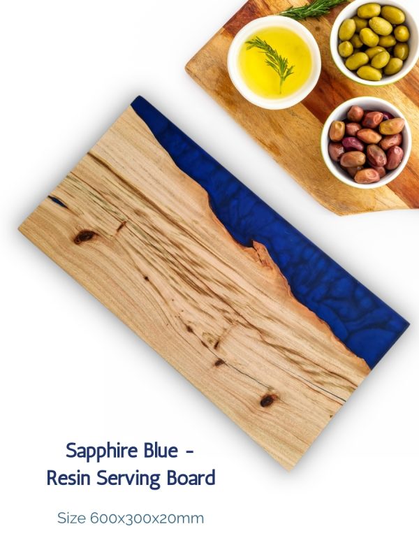 Aussie Camphor - Sapphire-Blue-Resin-Serving-Board